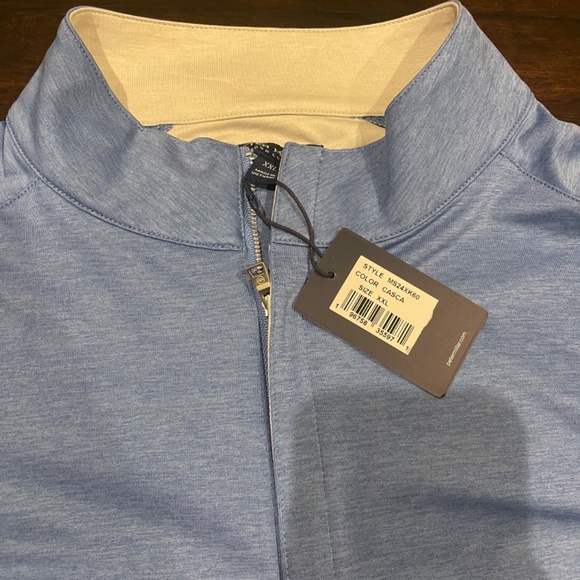 Peter Millar Men's XXL Crown Crafted Stealth Performance Quarter Zip MSRP $135 - Picture 3 of 6